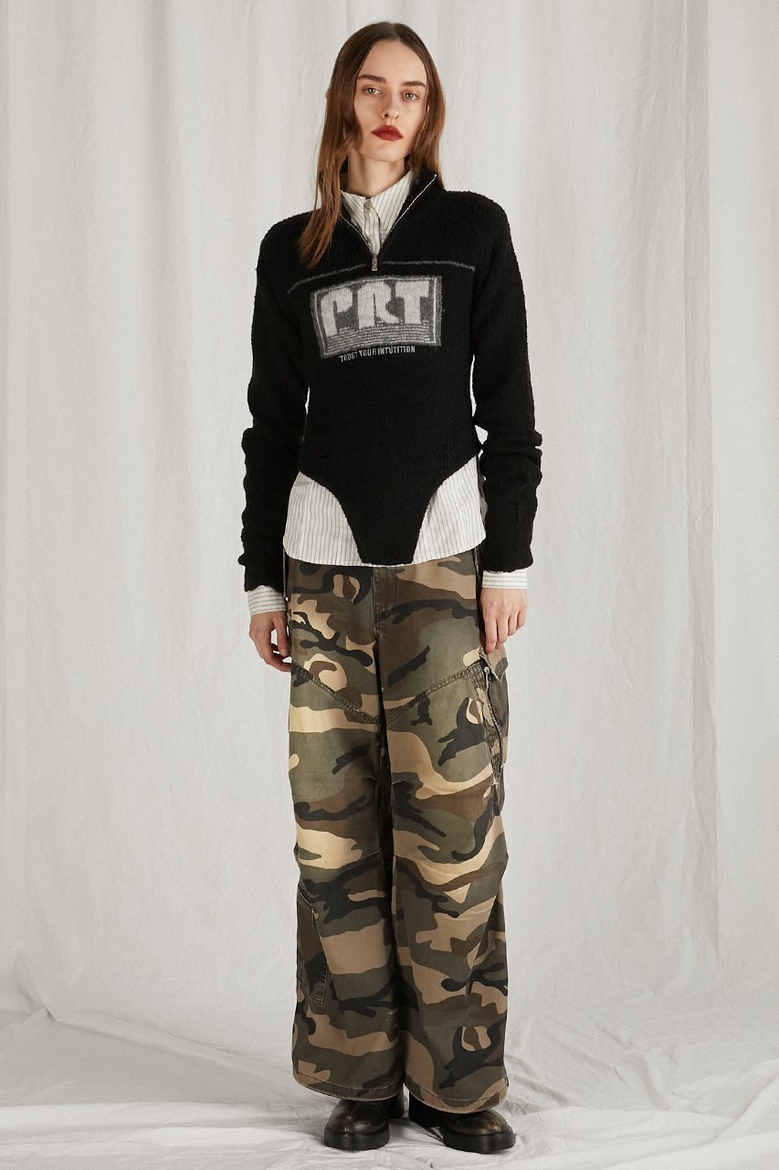 【プランク プロジェクト/PRANK PROJECT】のCAMOジップカーゴパンツ/CAMO Zip Cargo Pants 人気、トレンドファッション・服の通販 founy(ファニー) 　ファッション　Fashion　レディースファッション　Fashion for Women　パンツ　Pants & Trousers　カーゴパンツ　Cargo Pants, Utility Pants　ジップ　Zip, Zipper　トレンド　Trend, Trending Now　ドローストリング　Drawstring, Pull Cord　ポケット　Pocket, Pocket Detail　無地　Plain, Solid Color　other-7|ID: prp329100004161149 ipo3291000000032923724
