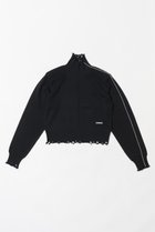 【プランク プロジェクト/PRANK PROJECT】のダメージハイネックパワショルニット/Damaged High Neck Power Shoulder Knit 人気、トレンドファッション・服の通販 founy(ファニー) ファッション Fashion レディースファッション WOMEN トップス・カットソー Tops/Tshirt ニット Knit Tops プルオーバー Pullover おすすめ Recommend ダメージ Damage バランス Balance ボトム Bottom NEW・新作・新着・新入荷 New Arrivals thumbnail BLK(ブラック)|ID: prp329100004161158 ipo3291000000028723502