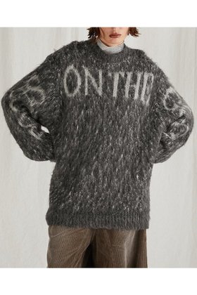 【プランク プロジェクト/PRANK PROJECT】のロゴメランジシャギーニット / Logo Melange Shaggy Knit 人気、トレンドファッション・服の通販 founy(ファニー) ファッション Fashion レディースファッション WOMEN トップス・カットソー Tops/Tshirt ニット Knit Tops プルオーバー Pullover メランジ Melange |ID:prp329100004161159