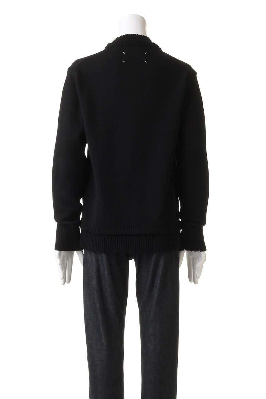 【メゾン マルジェラ/MAISON MARGIELA / MEN】の【MEN】ハーフ ハイネック ウールリネン ニットプルオーバー 人気、トレンドファッション・服の通販 founy(ファニー) 　ファッション　Fashion　メンズファッション　Fashion for Men　トップス・カットソー　Cut & Sew Tops　ニット・セーター / 定番トップス　Knit Tops & Sweaters　カーディガン / 羽織り　Cardigans　カーディガン　Cardigan, Knitwear　ハイネック　High Neck, Mock Neck　ハーフ　Half, Half-Length　リネン　Linen, Linen Fabric　定番　Standard, Basic Item　other-4|ID: prp329100004161218 ipo3291000000032929300