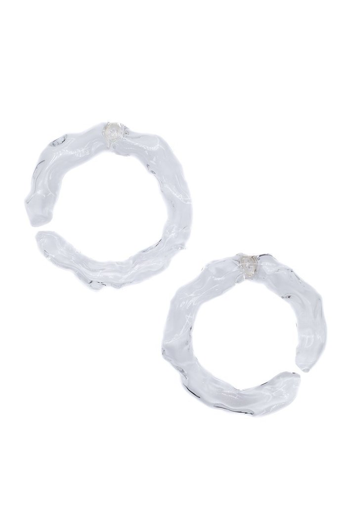 【レム/Lemme】のHazyhao ピアス インテリア・キッズ・メンズ・レディースファッション・服の通販 founy(ファニー) https://founy.com/ ファッション Fashion レディースファッション Fashion for Women ジュエリー Jewelry ファッションリング Fashion Rings イヤリング・フープ・ドロップタイプ Hoop, Drop & Clip Earrings イヤリング Earrings ガラス Glass, Glassware フープ Hoop, Hoop Earrings |ID: prp329100004162578 ipo3291000000035788306