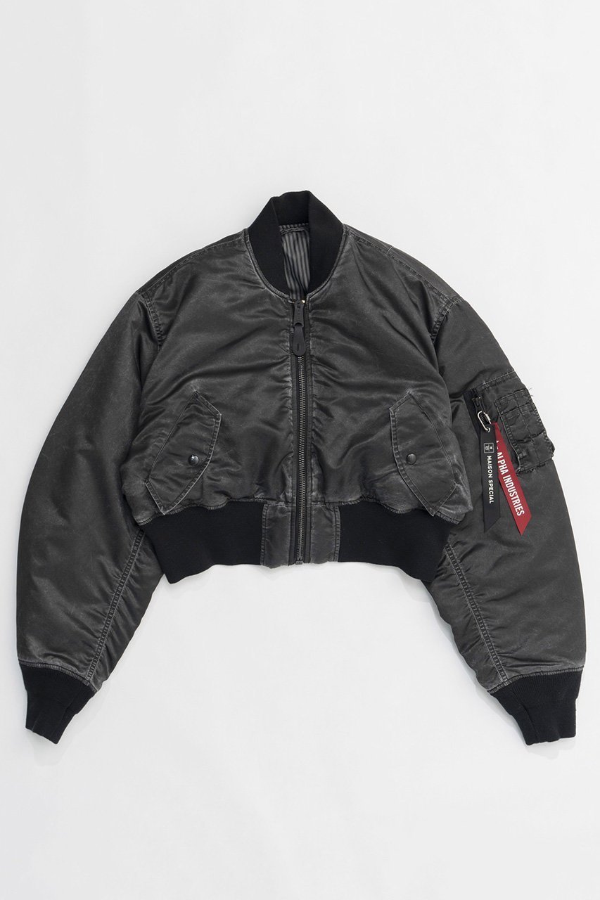 【メゾンスペシャル/MAISON SPECIAL】の【ALPHA×MAISON SPECIAL】MA-1 SCRATCH CORE SPEC/アルファコラボレーションMA-1 SCRATCH CORE SPEC 人気、トレンドファッション・服の通販 founy(ファニー) 　ファッション　Fashion　レディースファッション　Fashion for Women　アウター　Coat / Outerwear Collection　レディースジャケット・軽アウター　Jackets　ブルゾンジャケット・スポーティアウター　Blouson Jackets　MA-1ジャケット　MA-1 Bomber Jackets / Flight Jackets　ヴィンテージ　Vintage Style　軽量　Lightweight, Ultra Light　ショート　Short, Short Length　ジャケット　Jacket, Outerwear　ストライプ　Stripe, Striped Pattern　定番　Standard, Basic Item　ブルゾン　Blouson, Bomber Jacket　ポケット　Pocket, Pocket Detail　別注　Limited Edition, Custom Order　防寒　Cold Protection, Winter-Ready　ミリタリー　Military, Army Style　ライニング　Inner Lining, Inner Fabric, Lined　リバーシブル　Reversible, Two-Sided　other-7|ID: prp329100004162594 ipo3291000000032954301