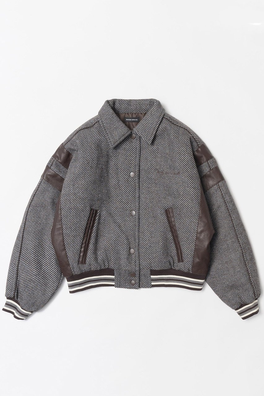 【メゾンスペシャル/MAISON SPECIAL】のCollege Blouson/カレッジブルゾン インテリア・キッズ・メンズ・レディースファッション・服の通販 founy(ファニー) 　ファッション　Fashion　レディースファッション　WOMEN　アウター　Coat Outerwear　ジャケット　Jackets　ブルゾン　Blouson/Jackets　おすすめ　Recommend　ジャケット　Jacket　スラックス　Slacks　ブルゾン　Blouson　NEW・新作・新着・新入荷　New Arrivals　MLT1(マルチカラー)|ID: prp329100004162596 ipo3291000000028743630