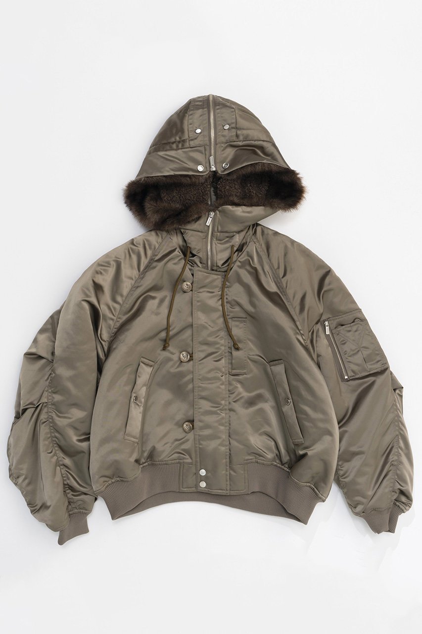 【メゾンスペシャル/MAISON SPECIAL】のN2B Flight Jacket/N2Bフライトジャケット 人気、トレンドファッション・服の通販 founy(ファニー) 　ファッション　Fashion　レディースファッション　Fashion for Women　アウター　Coat / Outerwear Collection　レディースジャケット・軽アウター　Jackets　ブルゾンジャケット・スポーティアウター　Blouson Jackets　おすすめ　Recommended / Our Picks　ジャケット　Jacket, Outerwear　フォルム　Silhouette, Form　ブルゾン　Blouson, Bomber Jacket　プリーツ　Pleats, Pleated　ミリタリー　Military, Army Style　モダン　Modern, Contemporary　レース　Lace, Lace Fabric　防寒　Cold Protection, Winter-Ready　other-5|ID: prp329100004162597 ipo3291000000032942365