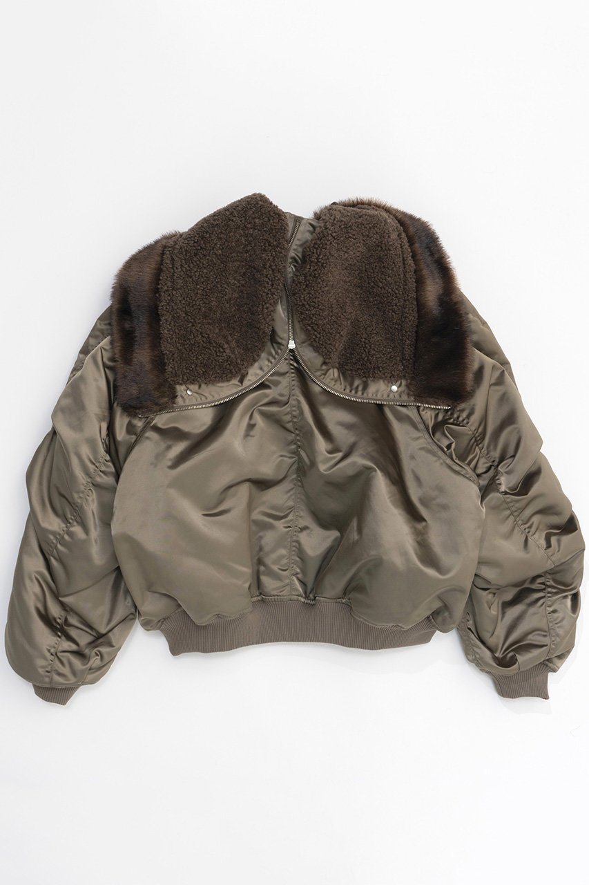 【メゾンスペシャル/MAISON SPECIAL】のN2B Flight Jacket/N2Bフライトジャケット 人気、トレンドファッション・服の通販 founy(ファニー) 　ファッション　Fashion　レディースファッション　Fashion for Women　アウター　Coat / Outerwear Collection　レディースジャケット・軽アウター　Jackets　ブルゾンジャケット・スポーティアウター　Blouson Jackets　おすすめ　Recommended / Our Picks　ジャケット　Jacket, Outerwear　フォルム　Silhouette, Form　ブルゾン　Blouson, Bomber Jacket　プリーツ　Pleats, Pleated　ミリタリー　Military, Army Style　モダン　Modern, Contemporary　レース　Lace, Lace Fabric　防寒　Cold Protection, Winter-Ready　other-7|ID: prp329100004162597 ipo3291000000032942383