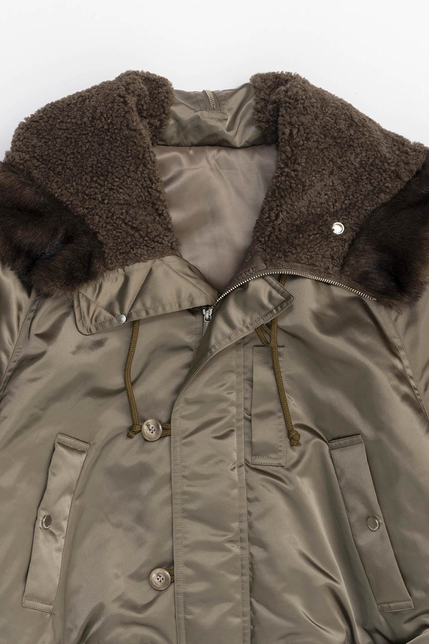 【メゾンスペシャル/MAISON SPECIAL】のN2B Flight Jacket/N2Bフライトジャケット 人気、トレンドファッション・服の通販 founy(ファニー) 　ファッション　Fashion　レディースファッション　Fashion for Women　アウター　Coat / Outerwear Collection　レディースジャケット・軽アウター　Jackets　ブルゾンジャケット・スポーティアウター　Blouson Jackets　おすすめ　Recommended / Our Picks　ジャケット　Jacket, Outerwear　フォルム　Silhouette, Form　ブルゾン　Blouson, Bomber Jacket　プリーツ　Pleats, Pleated　ミリタリー　Military, Army Style　モダン　Modern, Contemporary　レース　Lace, Lace Fabric　防寒　Cold Protection, Winter-Ready　other-2|ID: prp329100004162597 ipo3291000000035720901