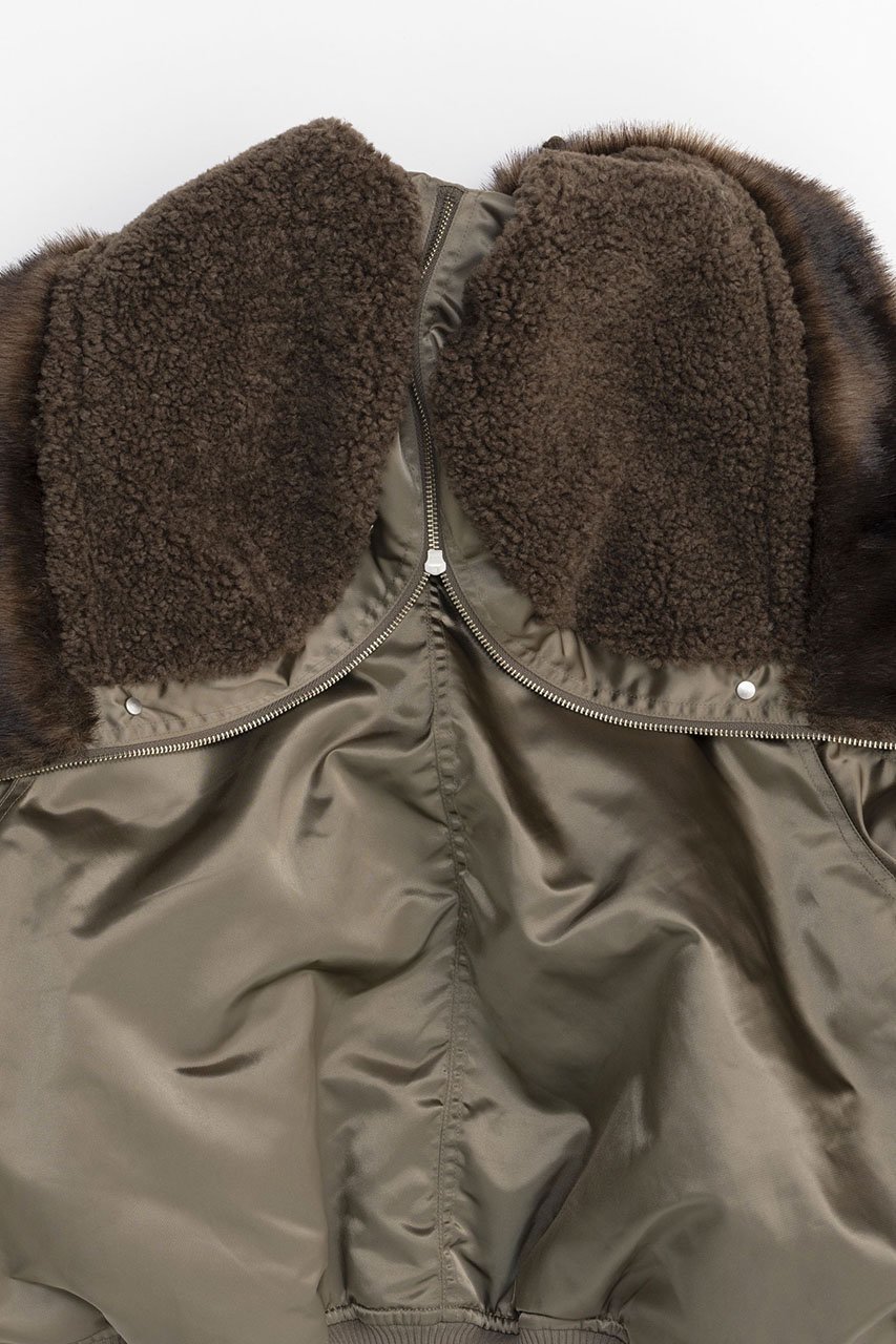 【メゾンスペシャル/MAISON SPECIAL】のN2B Flight Jacket/N2Bフライトジャケット 人気、トレンドファッション・服の通販 founy(ファニー) 　ファッション　Fashion　レディースファッション　Fashion for Women　アウター　Coat / Outerwear Collection　レディースジャケット・軽アウター　Jackets　ブルゾンジャケット・スポーティアウター　Blouson Jackets　おすすめ　Recommended / Our Picks　ジャケット　Jacket, Outerwear　フォルム　Silhouette, Form　ブルゾン　Blouson, Bomber Jacket　プリーツ　Pleats, Pleated　ミリタリー　Military, Army Style　モダン　Modern, Contemporary　レース　Lace, Lace Fabric　防寒　Cold Protection, Winter-Ready　other-8|ID: prp329100004162597 ipo3291000000035720907