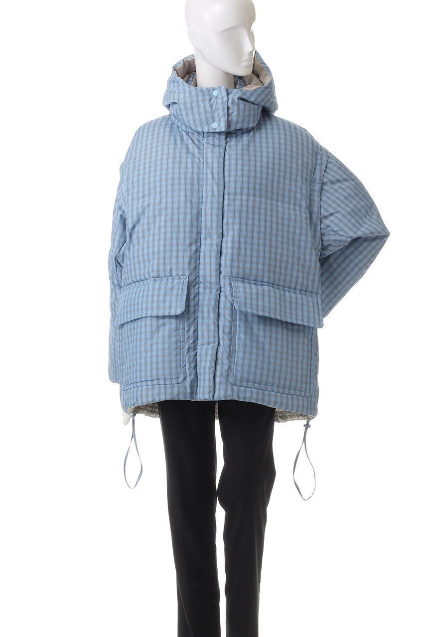 【メゾンスペシャル/MAISON SPECIAL】のMultiway Reversible Down Jacket/マルチウェイリバーシブルダウン 人気、トレンドファッション・服の通販 founy(ファニー) 　ファッション　Fashion　レディースファッション　Fashion for Women　アウター　Coat / Outerwear Collection　コート・ロングコート・ピーコート　Long Coats, Peacoats & More　レディースジャケット・軽アウター　Jackets　ジャケット　Jacket, Outerwear　タフタ　Taffeta, Structured Fabric　ダウン　Down, Puffer　チェック　Check, Plaid, Tartan　フェザー　Feather, Feather Detail　プリント　Print, Printed Pattern　ベーシック　Basic, Essential　ポケット　Pocket, Pocket Detail　防寒　Cold Protection, Winter-Ready　リバーシブル　Reversible, Two-Sided　other-2|ID: prp329100004162599 ipo3291000000034909446