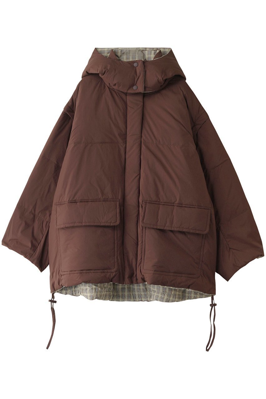 【メゾンスペシャル/MAISON SPECIAL】のMultiway Reversible Down Jacket/マルチウェイリバーシブルダウン インテリア・キッズ・メンズ・レディースファッション・服の通販 founy(ファニー) 　ファッション　Fashion　レディースファッション　Fashion for Women　アウター　Coat / Outerwear Collection　コート・ロングコート・ピーコート　Long Coats, Peacoats & More　レディースジャケット・軽アウター　Jackets　ジャケット　Jacket, Outerwear　タフタ　Taffeta, Structured Fabric　ダウン　Down, Puffer　チェック　Check, Plaid, Tartan　フェザー　Feather, Feather Detail　プリント　Print, Printed Pattern　ベーシック　Basic, Essential　ポケット　Pocket, Pocket Detail　防寒　Cold Protection, Winter-Ready　リバーシブル　Reversible, Two-Sided　BRN(ブラウン)|ID: prp329100004162599 ipo3291000000036087922