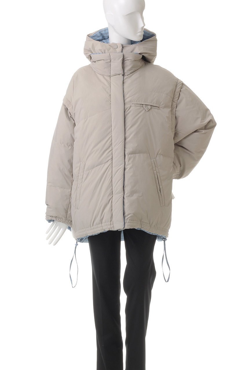 【メゾンスペシャル/MAISON SPECIAL】のMultiway Reversible Down Jacket/マルチウェイリバーシブルダウン 人気、トレンドファッション・服の通販 founy(ファニー) 　ファッション　Fashion　レディースファッション　Fashion for Women　アウター　Coat / Outerwear Collection　コート・ロングコート・ピーコート　Long Coats, Peacoats & More　レディースジャケット・軽アウター　Jackets　ジャケット　Jacket, Outerwear　タフタ　Taffeta, Structured Fabric　ダウン　Down, Puffer　チェック　Check, Plaid, Tartan　フェザー　Feather, Feather Detail　プリント　Print, Printed Pattern　ベーシック　Basic, Essential　ポケット　Pocket, Pocket Detail　防寒　Cold Protection, Winter-Ready　リバーシブル　Reversible, Two-Sided　other-7|ID: prp329100004162599 ipo3291000000036087929