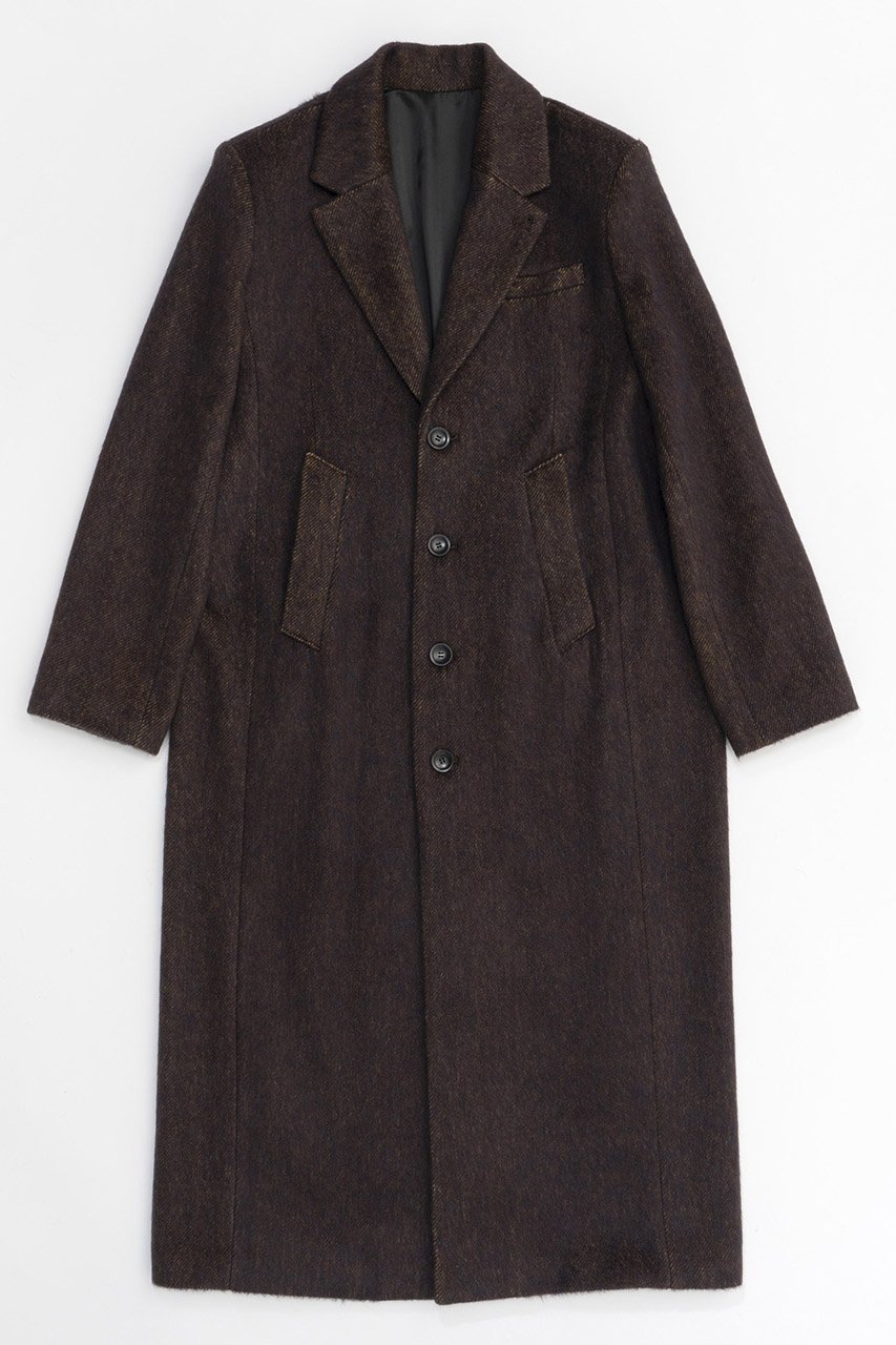 【メゾンスペシャル/MAISON SPECIAL】のMohair Shaggy Long Coat/モヘアシャギーロングコート インテリア・キッズ・メンズ・レディースファッション・服の通販 founy(ファニー) 　ファッション　Fashion　レディースファッション　Fashion for Women　アウター　Coat / Outerwear Collection　コート・ロングコート・ピーコート　Long Coats, Peacoats & More　エアリー　Airy Texture　ミックス　Mix, Mixed Style　ロング　Long, Long-Length　エレガント 上品　Elegant　BRN(ブラウン)|ID: prp329100004162601 ipo3291000000035064479