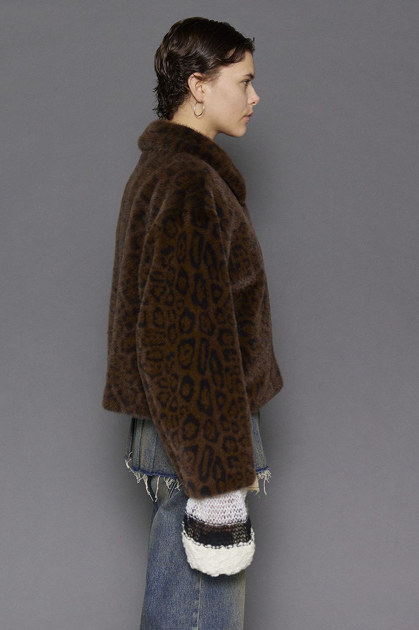 【メゾンスペシャル/MAISON SPECIAL】のFaux Fur Leopard Coat/フェイクファーレオパードコート 人気、トレンドファッション・服の通販 founy(ファニー) 　ファッション　Fashion　レディースファッション　Fashion for Women　アウター　Coat / Outerwear Collection　コート・ロングコート・ピーコート　Long Coats, Peacoats & More　インナー　Innerwear　ショート　Short, Short Length　バランス　Balance, Style Balance　フェイクファー　Faux Fur, Imitation Fur　フェイクレザー　Faux Leather, PU Leather　ポケット　Pocket, Pocket Detail　モチーフ　Motif, Design Theme　リラックス　Relax, Relaxed Fit　レオパード　Leopard, Animal Print　other-8|ID: prp329100004162605 ipo3291000000032944224