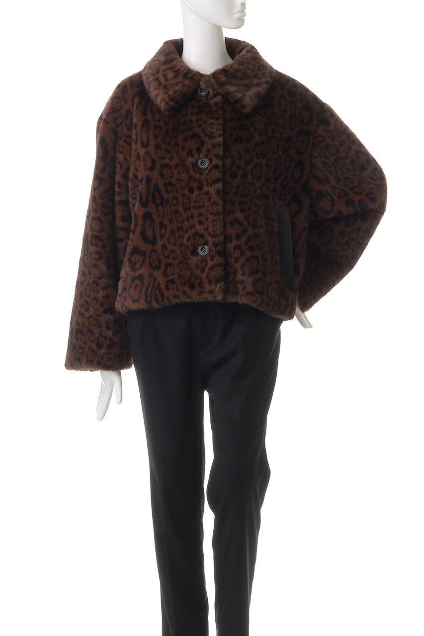 【メゾンスペシャル/MAISON SPECIAL】のFaux Fur Leopard Coat/フェイクファーレオパードコート 人気、トレンドファッション・服の通販 founy(ファニー) 　ファッション　Fashion　レディースファッション　Fashion for Women　アウター　Coat / Outerwear Collection　コート・ロングコート・ピーコート　Long Coats, Peacoats & More　インナー　Innerwear　ショート　Short, Short Length　バランス　Balance, Style Balance　フェイクファー　Faux Fur, Imitation Fur　フェイクレザー　Faux Leather, PU Leather　ポケット　Pocket, Pocket Detail　モチーフ　Motif, Design Theme　リラックス　Relax, Relaxed Fit　レオパード　Leopard, Animal Print　other-2|ID: prp329100004162605 ipo3291000000035825037