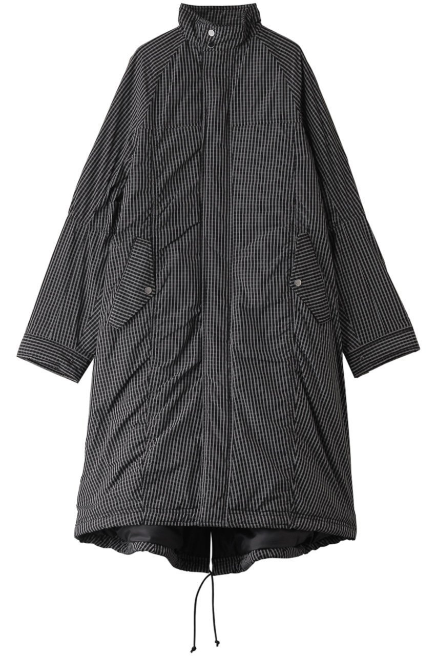 【メゾンスペシャル/MAISON SPECIAL】のPuffer Mods Coat/パッファーモッズコート インテリア・キッズ・メンズ・レディースファッション・服の通販 founy(ファニー) 　ファッション　Fashion　レディースファッション　Fashion for Women　アウター　Coat / Outerwear Collection　コート・ロングコート・ピーコート　Long Coats, Peacoats & More　モッズコート・ミリタリー風アウター　Mods & Field Coats　スピンドル　Spindle, Drawcord　チェック　Check, Plaid, Tartan　バルーン　Balloon, Balloon Silhouette　モッズコート　Mods Coat, Military Parka　モノトーン　Monotone, Black and White　ロング　Long, Long-Length　防寒　Cold Protection, Winter-Ready　MLT1(マルチカラー)|ID: prp329100004162606 ipo3291000000034909460