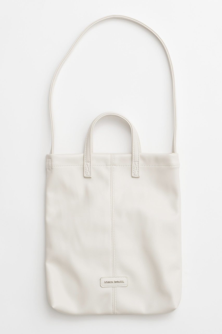 【メゾンスペシャル/MAISON SPECIAL】のLogo Tote Bag/ロゴトートバッグ インテリア・キッズ・メンズ・レディースファッション・服の通販 founy(ファニー) ファッション Fashion レディースファッション Fashion for Women バッグ Bags フェイクレザー Faux Leather, PU Leather リアル Real, Realistic O.WHT(オフホワイト)|ID: prp329100004162608 ipo3291000000036024871