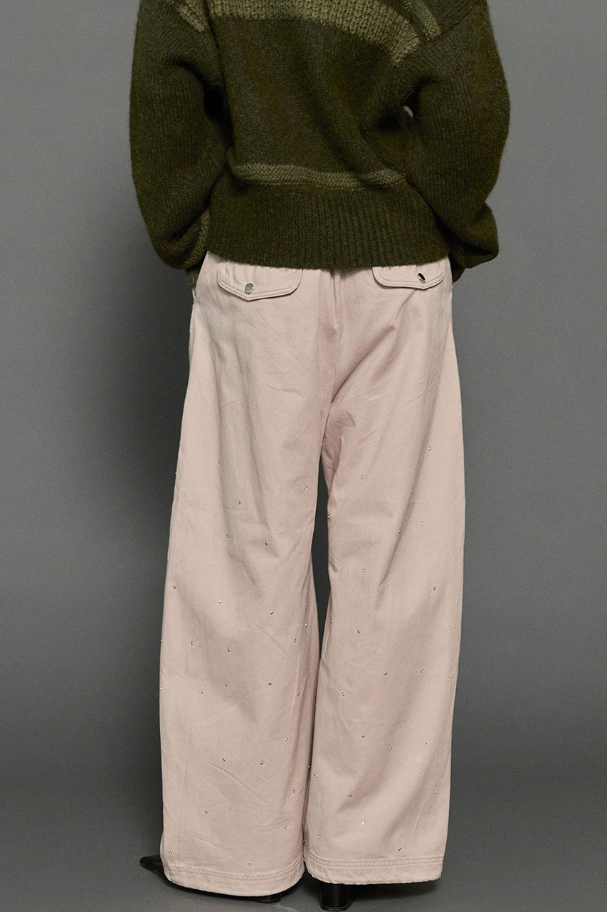 【メゾンスペシャル/MAISON SPECIAL】のRhinestone Snow Pants/ラインストーンスノーパンツ 人気、トレンドファッション・服の通販 founy(ファニー) 　ファッション　Fashion　レディースファッション　Fashion for Women　パンツ　Pants & Trousers　ストーン　Stone, Gem-Like　スピンドル　Spindle, Drawcord　ワイド　Wide, Wide Fit　other-4|ID: prp329100004162615 ipo3291000000035491977