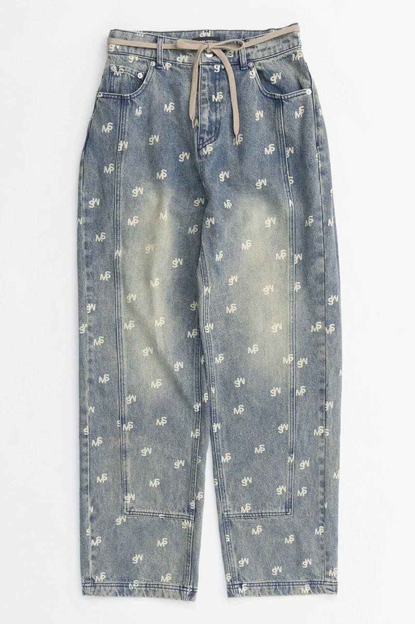 【メゾンスペシャル/MAISON SPECIAL】のMonogram Print Denim Pants/モノグラムプリントデニム インテリア・キッズ・メンズ・レディースファッション・服の通販 founy(ファニー) 　ファッション　Fashion　レディースファッション　WOMEN　パンツ　Pants　デニムパンツ　Denim Pants　ヴィンテージ　Vintage　シンプル　Simple　ツイル　Twill　デニム　Denim　プリント　Print　ワイド　Wide　A/W・秋冬　Aw・Autumn/Winter・Fw・Fall-Winter　NEW・新作・新着・新入荷　New Arrivals　BLU(ブルー)|ID: prp329100004162617 ipo3291000000028743709