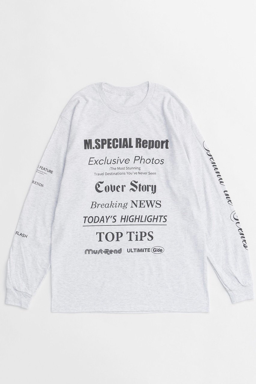 【メゾンスペシャル/MAISON SPECIAL】のMAGAZINE HEADING Long Sleeve T-shirt/MAGAZINE HEADINGロングスリーブTシャツ 人気、トレンドファッション・服の通販 founy(ファニー) 　ファッション　Fashion　レディースファッション　WOMEN　トップス・カットソー　Tops/Tshirt　シャツ/ブラウス　Shirts/Blouses　ロング / Tシャツ　T-Shirts　カットソー　Cut and Sewn　ウォッシャブル　Washable　グラフィック　Graphic　スリーブ　Sleeve　フロント　Front　ロング　Long　NEW・新作・新着・新入荷　New Arrivals　雑誌　Magazine　 other-1|ID: prp329100004162618 ipo3291000000028743711