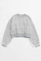 【メゾンスペシャル/MAISON SPECIAL】のTulle Layered Sweatshirt/チュールレイヤードスウェット L.GRY(ライトグレー)|ID:prp329100004162621