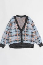 【メゾンスペシャル/MAISON SPECIAL】のPlaid Jacquard Knit Cardigan/ジャガードチェックカーディガン BLU(ブルー)|ID: prp329100004162624 ipo3291000000028743744