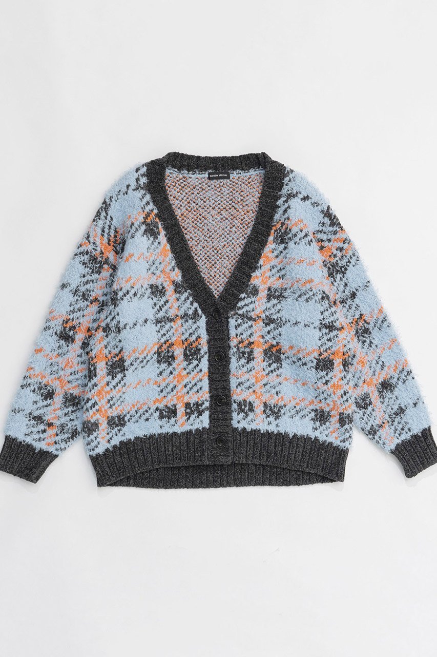 【メゾンスペシャル/MAISON SPECIAL】のPlaid Jacquard Knit Cardigan/ジャガードチェックカーディガン インテリア・キッズ・メンズ・レディースファッション・服の通販 founy(ファニー) 　ファッション　Fashion　レディースファッション　WOMEN　トップス・カットソー　Tops/Tshirt　ニット　Knit Tops　カーディガン　Cardigans　アクリル　Acrylic　インナー　Inner　カーディガン　Cardigan　シンプル　Simple　スウェット　Sweat　スラックス　Slacks　チェック　Check　デニム　Denim　羽織　Haori　A/W・秋冬　Aw・Autumn/Winter・Fw・Fall-Winter　NEW・新作・新着・新入荷　New Arrivals　BLU(ブルー)|ID: prp329100004162624 ipo3291000000028743744