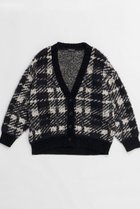 【メゾンスペシャル/MAISON SPECIAL】のPlaid Jacquard Knit Cardigan/ジャガードチェックカーディガン BLK(ブラック)|ID: prp329100004162624 ipo3291000000034909828