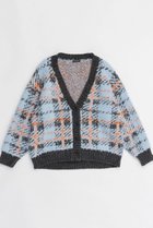 【メゾンスペシャル/MAISON SPECIAL】のPlaid Jacquard Knit Cardigan/ジャガードチェックカーディガン BLU(ブルー)|ID: prp329100004162624 ipo3291000000034909831