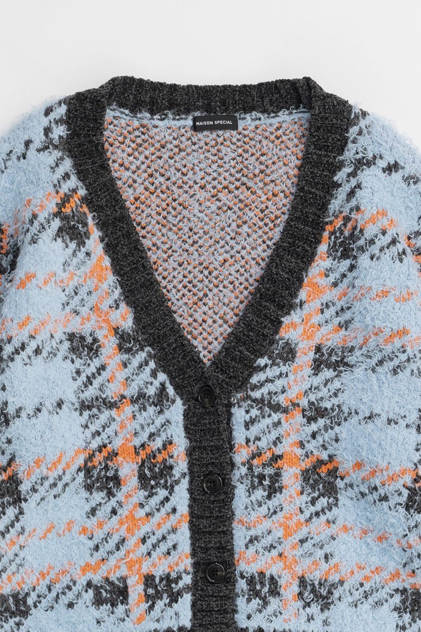 【メゾンスペシャル/MAISON SPECIAL】のPlaid Jacquard Knit Cardigan/ジャガードチェックカーディガン 人気、トレンドファッション・服の通販 founy(ファニー) 　ファッション　Fashion　レディースファッション　Fashion for Women　トップス・カットソー　Cut & Sew Tops　ニット　Knit Tops & Sweaters　カーディガン・羽織り　Layered Style Cardigans　アクリル　Acrylic Material　インナー　Innerwear　カーディガン　Cardigan, Knitwear　シンプル　Simple, Minimal　スウェット / スエット　Sweatshirt, Sweatwear　スラックス　Slacks, Dress Pants　チェック　Check, Plaid, Tartan　デニム　Denim, Jeans Material　羽織　Haori, Light Jacket　A/W・秋冬　Autumn/Winter　other-2|ID: prp329100004162624 ipo3291000000034909832