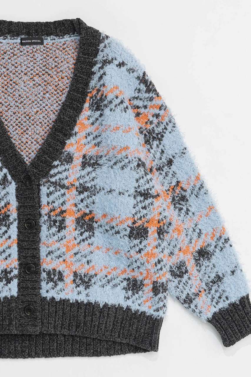 【メゾンスペシャル/MAISON SPECIAL】のPlaid Jacquard Knit Cardigan/ジャガードチェックカーディガン 人気、トレンドファッション・服の通販 founy(ファニー) 　ファッション　Fashion　レディースファッション　Fashion for Women　トップス・カットソー　Cut & Sew Tops　ニット　Knit Tops & Sweaters　カーディガン・羽織り　Layered Style Cardigans　アクリル　Acrylic Material　インナー　Innerwear　カーディガン　Cardigan, Knitwear　シンプル　Simple, Minimal　スウェット / スエット　Sweatshirt, Sweatwear　スラックス　Slacks, Dress Pants　チェック　Check, Plaid, Tartan　デニム　Denim, Jeans Material　羽織　Haori, Light Jacket　A/W・秋冬　Autumn/Winter　other-3|ID: prp329100004162624 ipo3291000000034909833