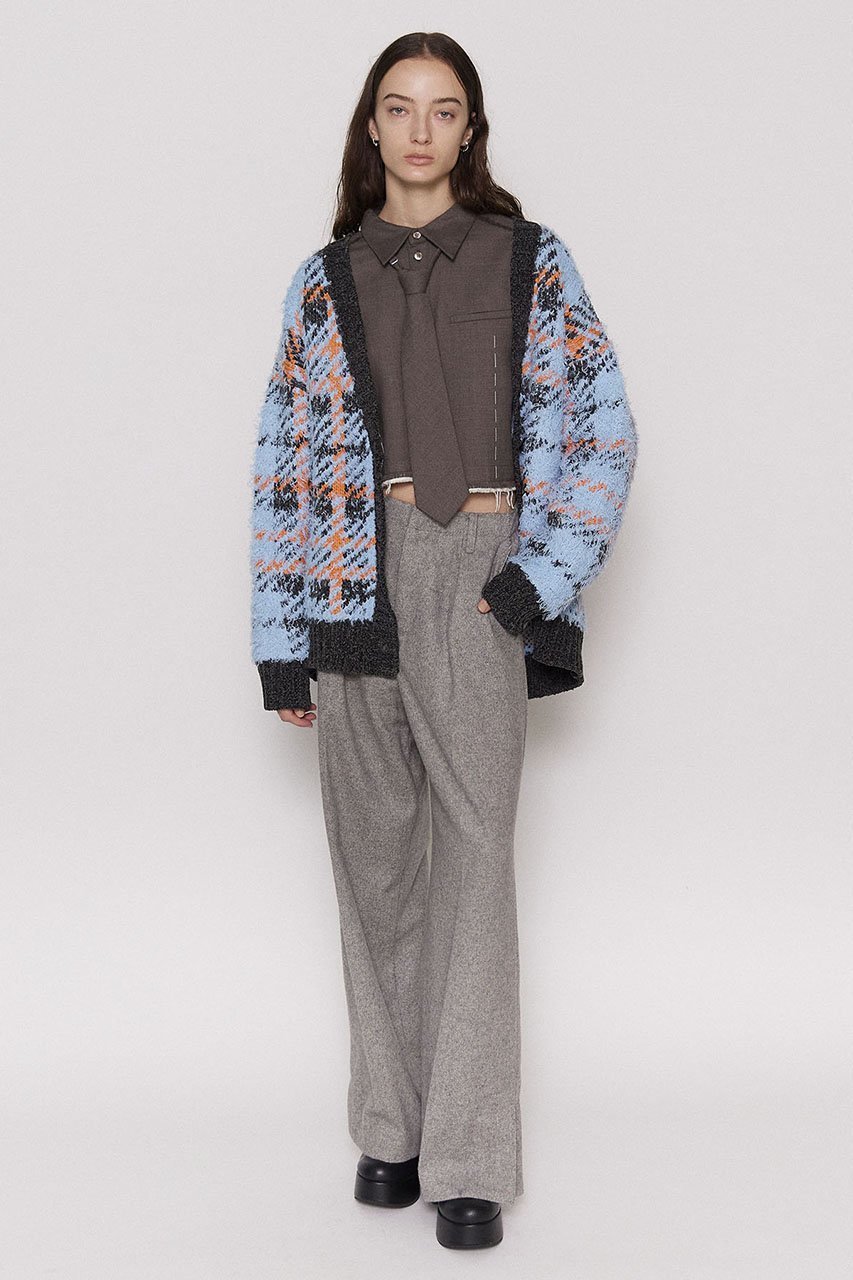 【メゾンスペシャル/MAISON SPECIAL】のPlaid Jacquard Knit Cardigan/ジャガードチェックカーディガン 人気、トレンドファッション・服の通販 founy(ファニー) 　ファッション　Fashion　レディースファッション　Fashion for Women　トップス・カットソー　Cut & Sew Tops　ニット　Knit Tops & Sweaters　カーディガン・羽織り　Layered Style Cardigans　アクリル　Acrylic Material　インナー　Innerwear　カーディガン　Cardigan, Knitwear　シンプル　Simple, Minimal　スウェット / スエット　Sweatshirt, Sweatwear　スラックス　Slacks, Dress Pants　チェック　Check, Plaid, Tartan　デニム　Denim, Jeans Material　羽織　Haori, Light Jacket　A/W・秋冬　Autumn/Winter　other-7|ID: prp329100004162624 ipo3291000000034909841