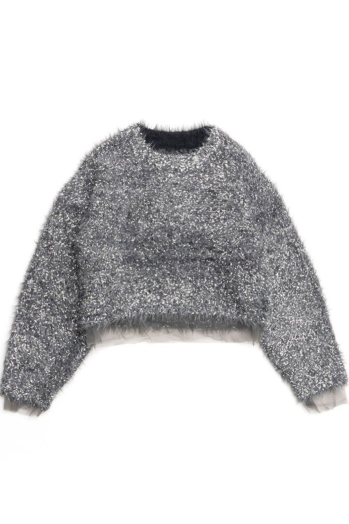 【メゾンスペシャル/MAISON SPECIAL】のSparkling Shaggy Knit Pullover/キラキラシャギープルオーバー インテリア・キッズ・メンズ・レディースファッション・服の通販 founy(ファニー) https://founy.com/ ファッション Fashion レディースファッション WOMEN トップス・カットソー Tops/Tshirt ニット Knit Tops プルオーバー Pullover イエロー Yellow インナー Inner チュール Tulle NEW・新作・新着・新入荷 New Arrivals 長袖 Long Sleeve |ID: prp329100004162626 ipo3291000000028743749