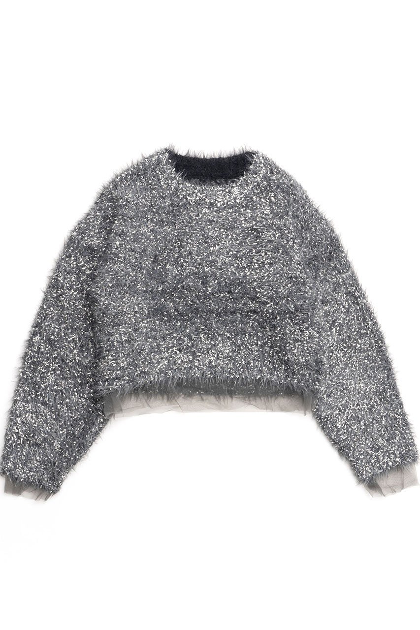 【メゾンスペシャル/MAISON SPECIAL】のSparkling Shaggy Knit Pullover/キラキラシャギープルオーバー 人気、トレンドファッション・服の通販 founy(ファニー) 　ファッション　Fashion　レディースファッション　WOMEN　トップス・カットソー　Tops/Tshirt　ニット　Knit Tops　プルオーバー　Pullover　イエロー　Yellow　インナー　Inner　チュール　Tulle　NEW・新作・新着・新入荷　New Arrivals　長袖　Long Sleeve　 other-1|ID: prp329100004162626 ipo3291000000028743749