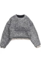 【メゾンスペシャル/MAISON SPECIAL】のSparkling Shaggy Knit Pullover/キラキラシャギープルオーバー 人気、トレンドファッション・服の通販 founy(ファニー) ファッション Fashion レディースファッション WOMEN トップス・カットソー Tops/Tshirt ニット Knit Tops プルオーバー Pullover イエロー Yellow インナー Inner チュール Tulle NEW・新作・新着・新入荷 New Arrivals 長袖 Long Sleeve thumbnail C.GRY(チャコールグレー)|ID: prp329100004162626 ipo3291000000028743750