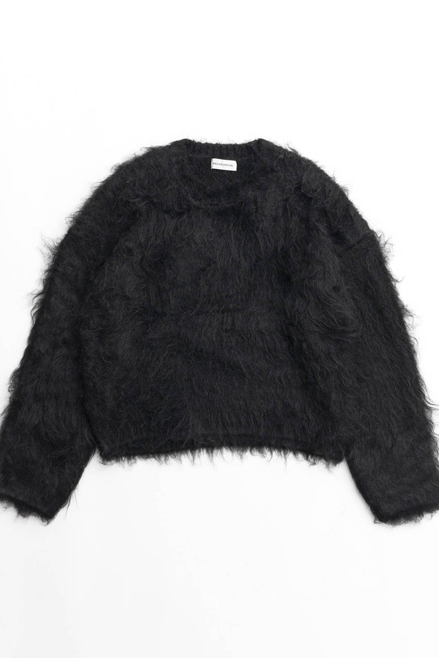 【メゾンスペシャル/MAISON SPECIAL】のFluffy Shaggy Knit Pullover/フラッフィーシャギープルオーバー インテリア・キッズ・メンズ・レディースファッション・服の通販 founy(ファニー) 　ファッション　Fashion　レディースファッション　WOMEN　トップス・カットソー　Tops/Tshirt　ニット　Knit Tops　プルオーバー　Pullover　インナー　Inner　カーディガン　Cardigan　コンパクト　Compact　今季　This Season　定番　Standard　ボトム　Bottom　おすすめ　Recommend　NEW・新作・新着・新入荷　New Arrivals　BLK(ブラック)|ID: prp329100004162627 ipo3291000000028743756