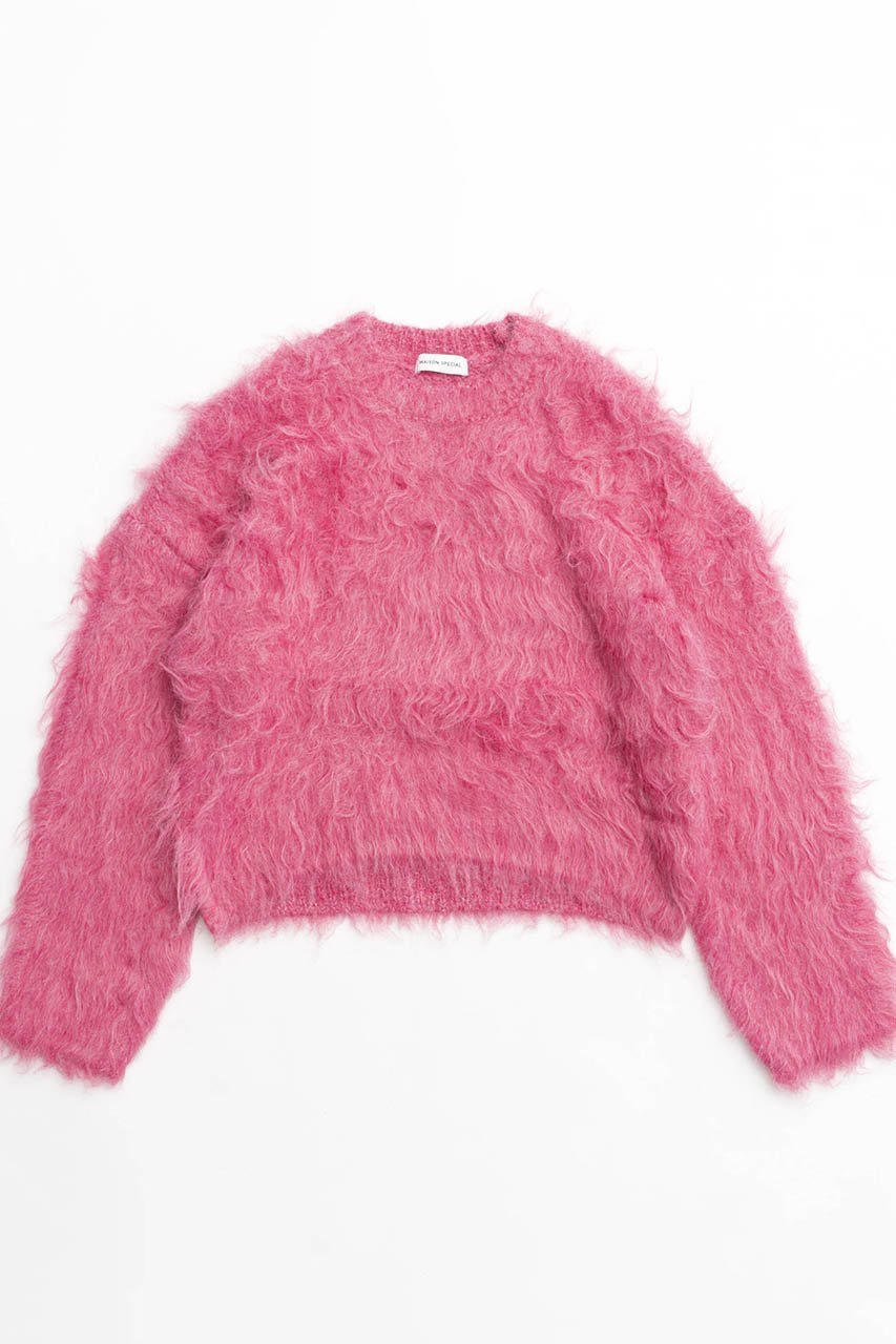 【メゾンスペシャル/MAISON SPECIAL】のFluffy Shaggy Knit Pullover/フラッフィーシャギープルオーバー インテリア・キッズ・メンズ・レディースファッション・服の通販 founy(ファニー) 　ファッション　Fashion　レディースファッション　WOMEN　トップス・カットソー　Tops/Tshirt　ニット　Knit Tops　プルオーバー　Pullover　インナー　Inner　カーディガン　Cardigan　コンパクト　Compact　今季　This Season　定番　Standard　ボトム　Bottom　おすすめ　Recommend　NEW・新作・新着・新入荷　New Arrivals　PNK(ピンク)|ID: prp329100004162627 ipo3291000000028743758