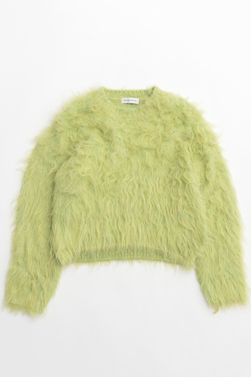 【メゾンスペシャル/MAISON SPECIAL】のFluffy Shaggy Knit Pullover/フラッフィーシャギープルオーバー インテリア・キッズ・メンズ・レディースファッション・服の通販 founy(ファニー) 　ファッション　Fashion　レディースファッション　WOMEN　トップス・カットソー　Tops/Tshirt　ニット　Knit Tops　プルオーバー　Pullover　インナー　Inner　カーディガン　Cardigan　コンパクト　Compact　今季　This Season　定番　Standard　ボトム　Bottom　おすすめ　Recommend　NEW・新作・新着・新入荷　New Arrivals　LIME(ライム)|ID: prp329100004162627 ipo3291000000028743759