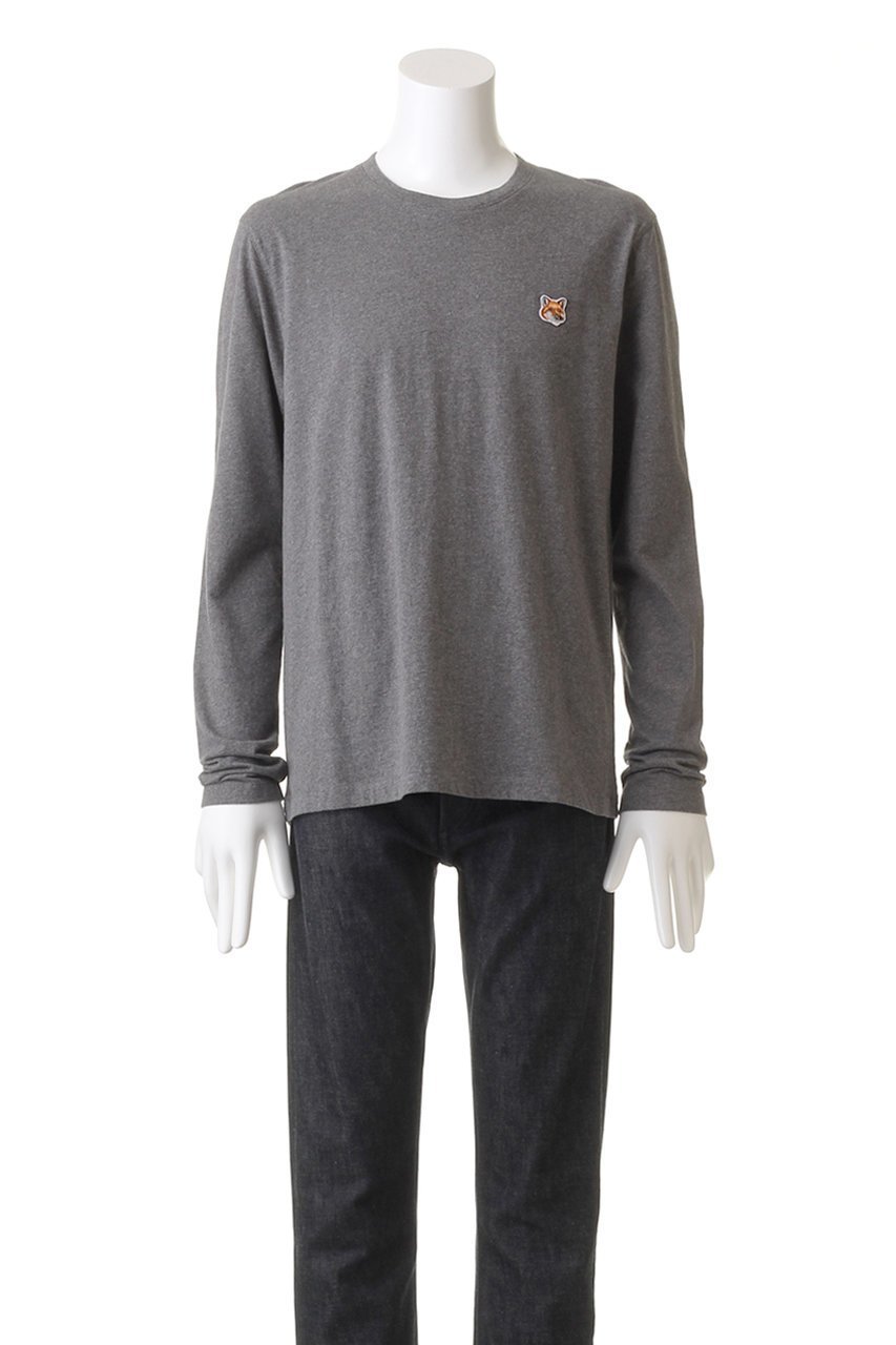 【メゾン キツネ/MAISON KITSUNE / MEN】の【MEN】FOX HEAD PATCH レギュラー ロングスリーブ Tシャツ 人気、トレンドファッション・服の通販 founy(ファニー) 　ファッション　Fashion　メンズファッション　Fashion for Men　トップス・カットソー　Cut & Sew Tops　メンズシャツ　Shirts　シンプル　Simple, Minimal　スリーブ　Sleeve, Long Sleeve / Short Sleeve　レギュラー　Regular, Standard Fit　ロング　Long, Long-Length　other-2|ID: prp329100004162629 ipo3291000000032896582
