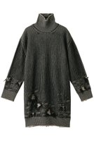 【エムエム6 メゾン マルタン マルジェラ/MM6 Maison Martin Margiela】のハイネックニット ミディドレス 人気、トレンドファッション・服の通販 founy(ファニー) ファッション Fashion レディースファッション WOMEN ワンピース Dress ドレス Party Dresses チュニック Tunic A/W・秋冬 Aw・Autumn/Winter・Fw・Fall-Winter おすすめ Recommend スタイリッシュ Stylish ストライプ Stripe ダメージ Damage チュニック Tunic ドレス Dress ハイネック High Neck レギンス Leggings NEW・新作・新着・新入荷 New Arrivals |ID:prp329100004162636