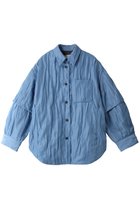 【クラネ/CLANE】のPADDED CRUMPLY SHIRT JACKET ジャケット 人気、トレンドファッション・服の通販 founy(ファニー) ファッション Fashion レディースファッション WOMEN アウター Coat Outerwear ジャケット Jackets ジャケット Jacket 半袖 Short Sleeve NEW・新作・新着・新入荷 New Arrivals thumbnail BLUE|ID: prp329100004162665 ipo3291000000028743869