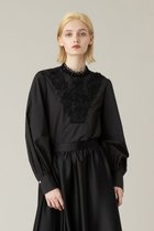 【アルアバイル/allureville】の【LOULOU WILLOUGHBY】レーストリムブラウス 人気、トレンドファッション・服の通販 founy(ファニー) ファッション Fashion レディースファッション WOMEN トップス・カットソー Tops/Tshirt シャツ/ブラウス Shirts/Blouses スタンド Stand スリーブ Sleeve フラワー Flower フロント Front ブロード Broad レース Race ロング Long NEW・新作・新着・新入荷 New Arrivals thumbnail ブラック|ID: prp329100004162675 ipo3291000000028743903