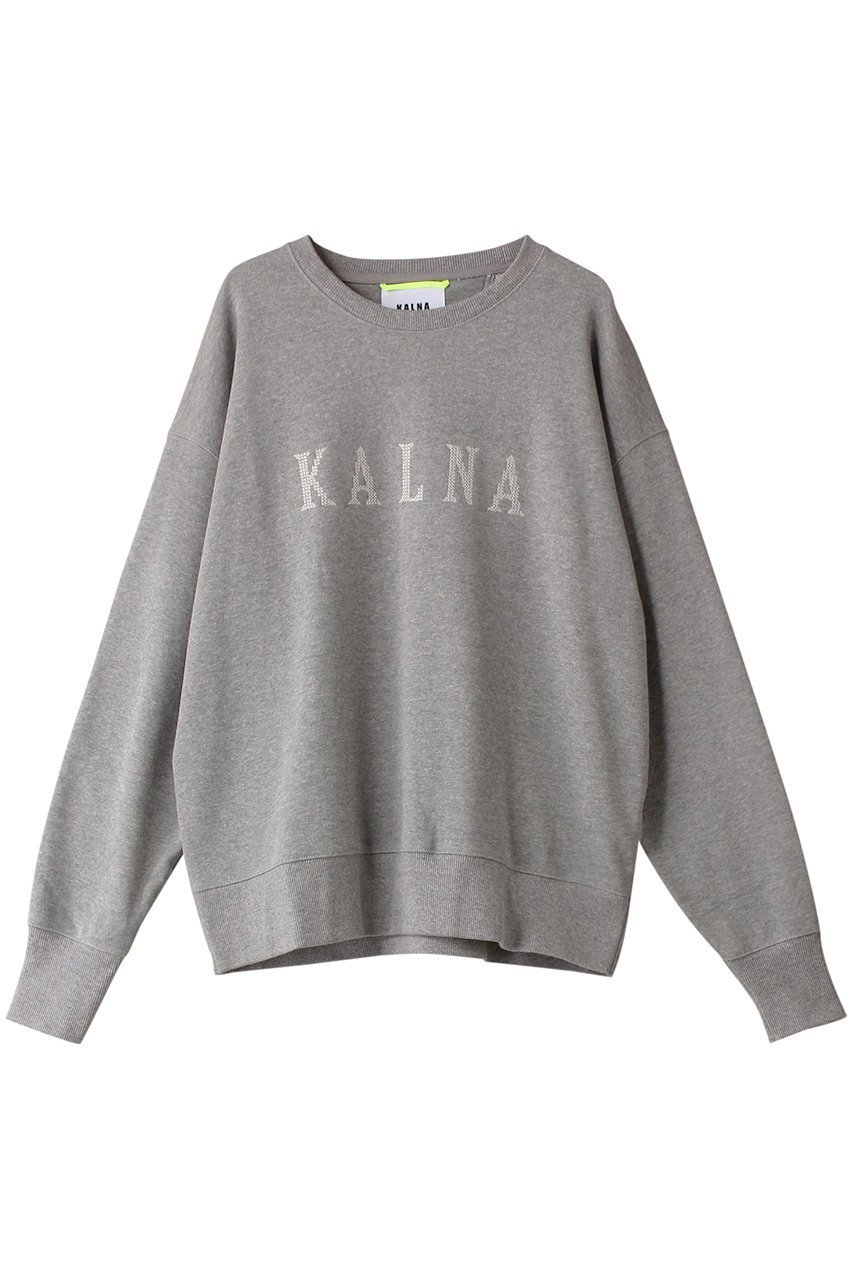 【カルナ/KALNA】のクロス刺しゅう ロゴスウェット プルオーバー 人気、トレンドファッション・服の通販 founy(ファニー) 　ファッション　Fashion　レディースファッション　WOMEN　トップス・カットソー　Tops/Tshirt　シャツ/ブラウス　Shirts/Blouses　パーカ　Sweats　ロング / Tシャツ　T-Shirts　プルオーバー　Pullover　スウェット　Sweat　カットソー　Cut and Sewn　スウェット　Sweat　スタイリッシュ　Stylish　スリーブ　Sleeve　ロング　Long　NEW・新作・新着・新入荷　New Arrivals　 other-1|ID: prp329100004162679 ipo3291000000028743912