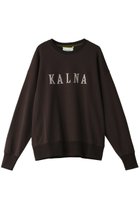 【カルナ/KALNA】のクロス刺しゅう ロゴスウェット プルオーバー ブラウン|ID: prp329100004162679 ipo3291000000032896564