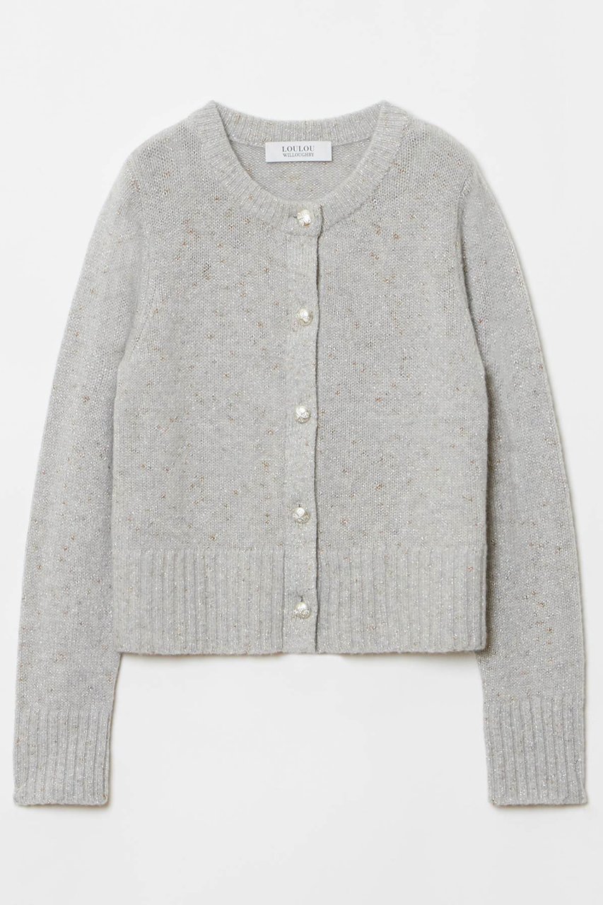 【アルアバイル/allureville】の【LOULOU WILLOUGHBY】LINSIEMEカーディガン インテリア・キッズ・メンズ・レディースファッション・服の通販 founy(ファニー) 　ファッション　Fashion　レディースファッション　Fashion for Women　トップス・カットソー　Cut & Sew Tops　ニット　Knit Tops & Sweaters　カーディガン・羽織り　Layered Style Cardigans　おすすめ　Recommended / Our Picks　イタリア　Italy　カーディガン　Cardigan, Knitwear　コレクション　Collection, Seasonal Line　フロント　Front, Front Design　冬　Winter / This Winter　グレー|ID: prp329100004164049 ipo3291000000035830568