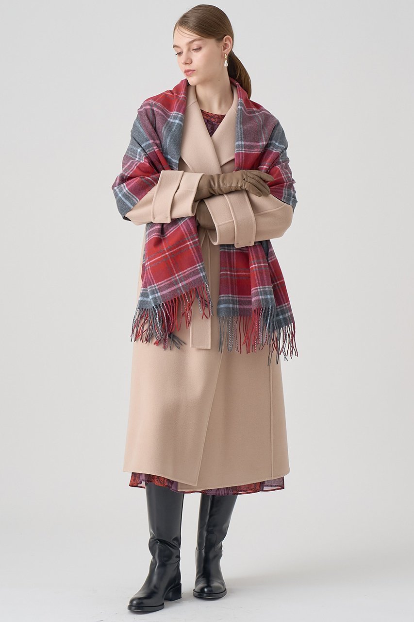 【アナイ/ANAYI】のマドラスチェックカシミヤストール 人気、トレンドファッション・服の通販 founy(ファニー) 　ファッション　Fashion　レディースファッション　Fashion for Women　ストール　Soft & Warm Scarves　マフラー・スヌード / 冬小物の定番　Scarves & Mufflers　なめらか　Smooth, Silky Texture　ストール　Stole, Wrap　チェック　Check, Plaid, Tartan　マフラー　Scarf, Muffler　other-4|ID: prp329100004164060 ipo3291000000032827353