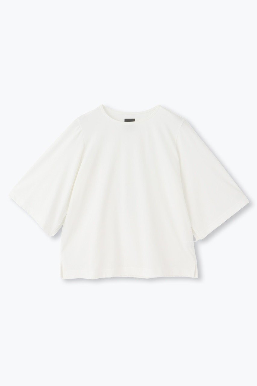 【レリル/lelill】のスリットスリーブTシャツ インテリア・キッズ・メンズ・レディースファッション・服の通販 founy(ファニー) 　ファッション　Fashion　レディースファッション　Fashion for Women　トップス・カットソー　Cut & Sew Tops　シャツ・ブラウス・オフィスカジュアル　Elegant Blouses & Button-Ups　ロングTシャツ・Tシャツ　Longline T-Shirts & Tees　カットソー・ベーシックTシャツ　Cut-and-Sewn Tops / Stretch Tees & Basics　ショート　Short, Short Length　スリット　Slit, Slit Detail　スリーブ　Sleeve, Long Sleeve / Short Sleeve　フレア　Flare, Flared　人気　Popular, Best Seller　定番　Standard, Basic Item　オフホワイト|ID: prp329100004165001 ipo3291000000032842772