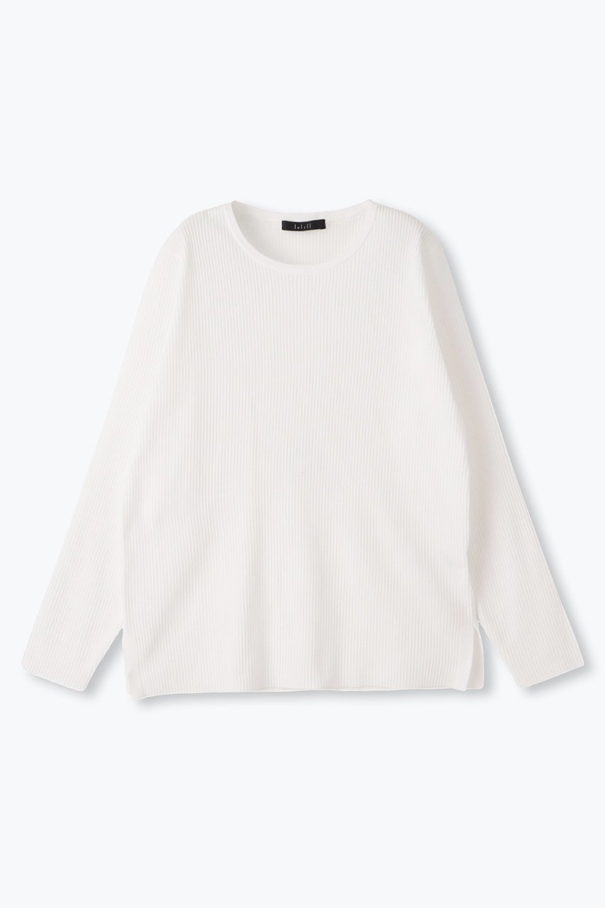 【レリル/lelill】のハイテクリブニット インテリア・キッズ・メンズ・レディースファッション・服の通販 founy(ファニー) 　ファッション　Fashion　レディースファッション　Fashion for Women　トップス・カットソー　Cut & Sew Tops　ニット　Knit Tops & Sweaters　カジュアルプルオーバー・ニットトップス　Pullovers & Knit Tops / Casual Pullovers　定番　Standard, Basic Item　オフホワイト|ID: prp329100004165934 ipo3291000000032921769
