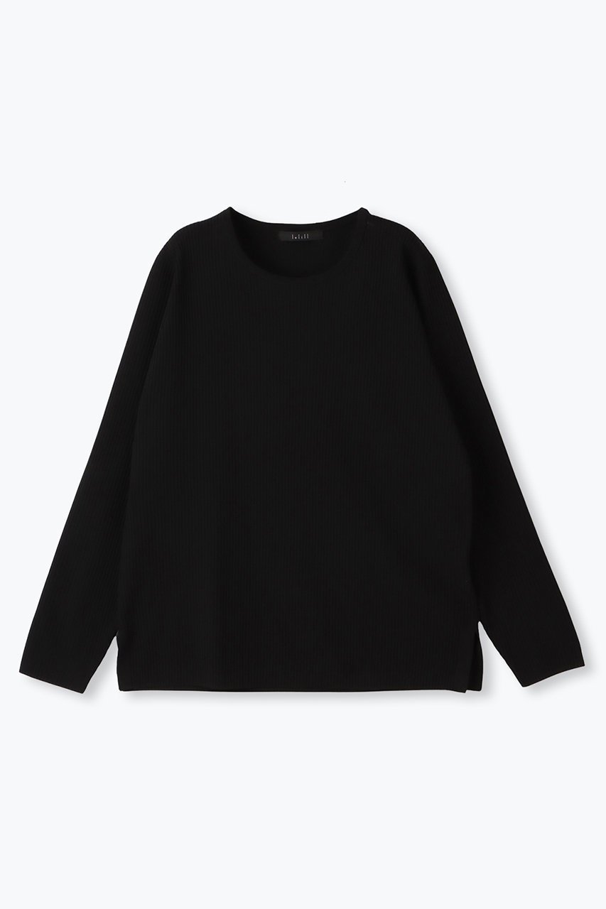 【レリル/lelill】のハイテクリブニット インテリア・キッズ・メンズ・レディースファッション・服の通販 founy(ファニー) 　ファッション　Fashion　レディースファッション　Fashion for Women　トップス・カットソー　Cut & Sew Tops　ニット　Knit Tops & Sweaters　カジュアルプルオーバー・ニットトップス　Pullovers & Knit Tops / Casual Pullovers　定番　Standard, Basic Item　ブラック|ID: prp329100004165934 ipo3291000000032921776