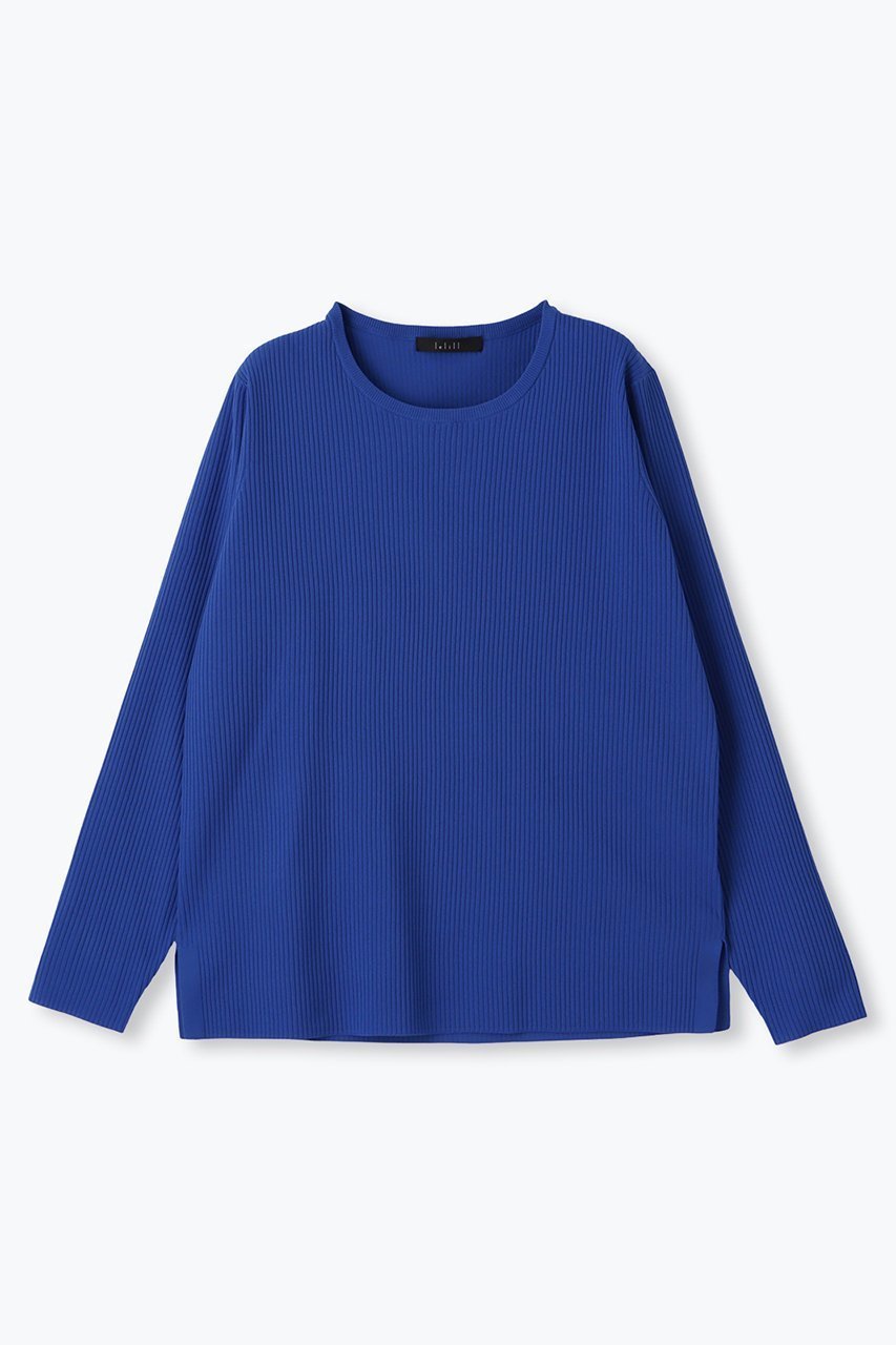 【レリル/lelill】のハイテクリブニット インテリア・キッズ・メンズ・レディースファッション・服の通販 founy(ファニー) 　ファッション　Fashion　レディースファッション　Fashion for Women　トップス・カットソー　Cut & Sew Tops　ニット　Knit Tops & Sweaters　カジュアルプルオーバー・ニットトップス　Pullovers & Knit Tops / Casual Pullovers　定番　Standard, Basic Item　ブルー|ID: prp329100004165934 ipo3291000000032921791