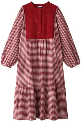 【キッドブルー/KID BLUE】 24Wガーゼギンガムナイティ人気、トレンドファッション・服の通販 founy(ファニー) ファッション Fashion レディースファッション WOMEN ワンピース Dress A/W・秋冬 Aw・Autumn/Winter・Fw・Fall-Winter なめらか Smooth オイル Oil ギンガム Gingham チェック Check フロント Front ヨーク Yoke NEW・新作・新着・新入荷 New Arrivals 無地 Plain Color |ID:prp329100004165935