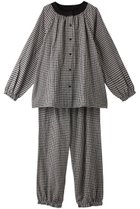 【キッドブルー/KID BLUE】の24Wガーゼギンガムパジャマ 人気、トレンドファッション・服の通販 founy(ファニー) ファッション Fashion レディースファッション WOMEN トップス・カットソー Tops/Tshirt A/W・秋冬 Aw・Autumn/Winter・Fw・Fall-Winter なめらか Smooth オイル Oil ギンガム Gingham チェック Check パジャマ Pajamas NEW・新作・新着・新入荷 New Arrivals 無地 Plain Color thumbnail ブラック|ID: prp329100004165936 ipo3291000000028794968